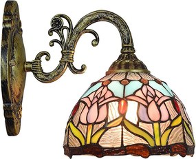 Brilagi - Tiffany витражна стенна лампа LORAS 1xE27/40W/230V