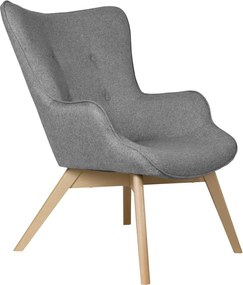 Сиво кресло Niko – Ropez