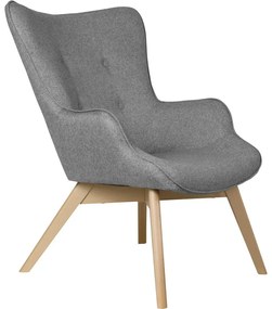 Сиво кресло Niko – Ropez