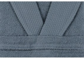 Син памучен халат за баня размер L Cappa - Foutastic