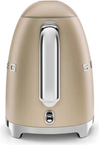 Електрическа кана SMEG KLF03CHMEU, 2400 W, 1.7 л, 360° основа, Матово покритие, Шампанско