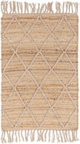 Ръчно изработен ютен килим в естествен цвят 60x90 cm Shaila – Yes Everyday