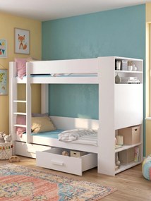 Двуетажно легло Sveg-200 x 90-White