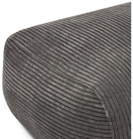 Тъмносив пуф от рипсено кадифе Snug 130 – SLOWDOWN