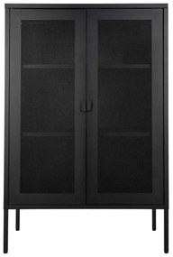 Черен метален шкаф 80x120 cm Melbourne - House Nordic
