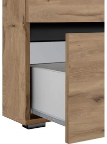 Шкаф за мивка от декор от дъб в естествен цвят 80x55 cm Wisla – Støraa