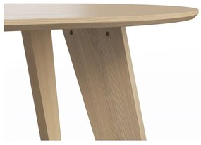 Трапезна маса с дъбов плот в естествен цвят 100x180 cm Lago – TemaHome