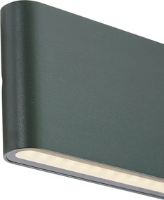 Модерна външна стенна лампа тъмнозелена 17,5 см вкл. LED IP65 - Batt