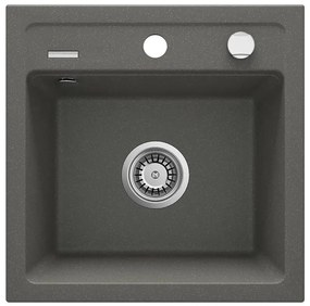 Deante ZQZ_T103 - Кухненска мивка ZORBA 44x44 cm гранит/антрацит