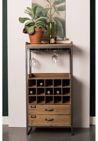 Шкаф за вино, изработен от елхово дърво Edgar - White Label