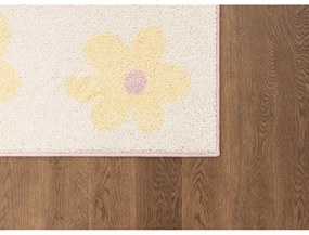 Детски килим в цвят слонова кост и жълто 120x170 cm Dazzy Vanilla – FD