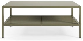 Зелена метална масичка за кафе 60x100 cm Fayna – Marckeric