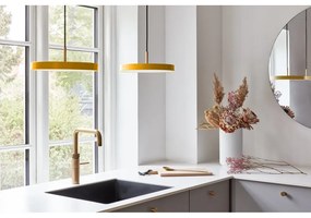 Жълта LED лампа с метален абажур ø 31 cm Asteria Mini - UMAGE