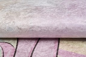Пъстър детски килим с мотив на еднорог  Ширина: 140 см | Дължина: 200 см