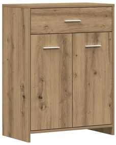 856288 vidaXL Шкаф за баня, дъб артизан, 60x33x80 см, инженерно дърво