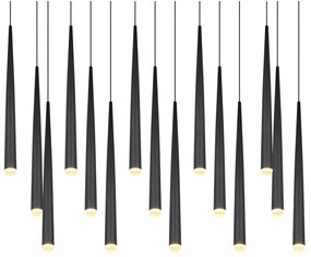 Черно LED висящо осветително тяло Cala – Trio Select