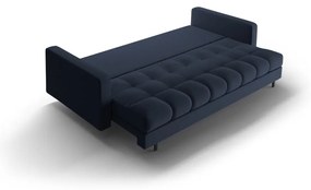 Тъмносин разтегателен диван с място за съхранение 222 cm Bali – Cosmopolitan Design