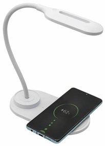 LED Лампа с Безжично Зарядно Устройство за Смартфони Denver Electronics LQI-55 Бял 5 W