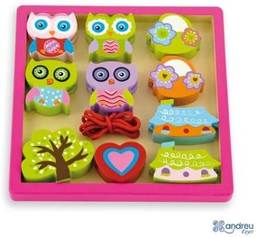 Andreu toys - Играчка за нанизване Бухали