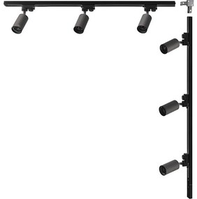 Zuma Line 3562 - Точково осветително тяло в релсова система TUBE 6xGU10/35W/230V черно