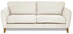 Бял диван от рипсено кадифе 206 cm Paris – Scandic