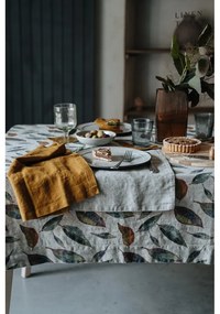 Ленена покривка за маса 140x140 cm Golden Fall – Linen Tales