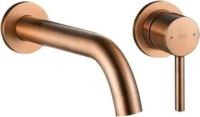 REA-B4600 - Смесител за умивалник за вграждане LUNGO, четкан мед