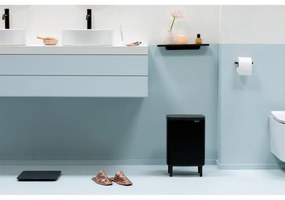 Кош за смет Brabantia Bo Small Hi 1006649, 12 л, Плавно и безшумно отваряне, Черен мат