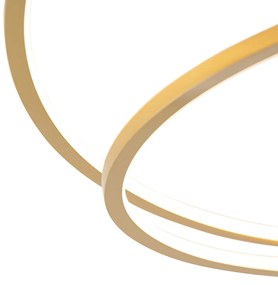 Златна таванна лампа 78 см с LED 3-степенна димираща - Rowin