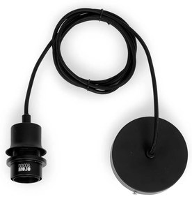Черна висяща лампа с абажур от ратан ø 25 cm Tanami - Good&amp;Mojo