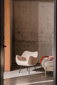 Бежово вълнено кресло RM58 – noo.ma