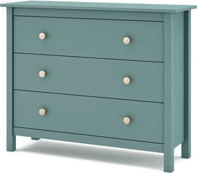 Нисък детски скрин от борова дървесина в цвят бензин 100x80 cm Max - Marckeric