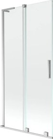 Mexen Velar L параван за вана 2-крилен плъзгащ се 95 x 150 см, прозрачен, хром - 896-095-003-01-01