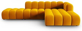 Жълт ъглов диван (десен ъгъл) Lupine – Micadoni Home