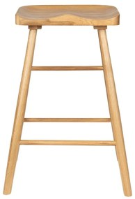 Бар стол от масивен дъб в естествен цвят (височина на седалката 65,5 cm) Vander – White Label