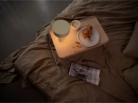 Светлозелена пластмасова LED настолна лампа (височина 18 cm) Oblong – Zone