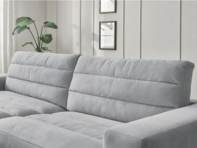 Светлосив кадифен ъглов диван (ляв ъгъл) Sierra – Bobochic Paris