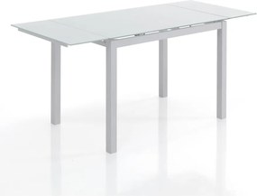 Сгъваема маса за хранене със стъклен плот 70x110 cm Fast - Tomasucci