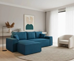 Ъглов диван Malaga mini I-Petrol-Left