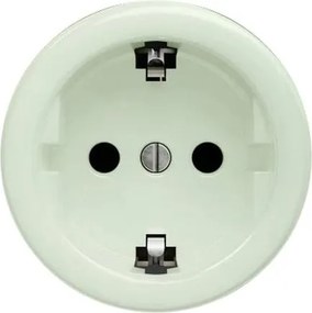 Kliklap - Ретро безрамков домашен контакт SCHUKO 230V/16A в ментово зелено