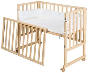 Детско креватче на колелца 90x45 cm естествено Star Magic – Roba