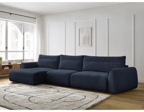 Тъмносин ъглов диван Aden – Bobochic Paris