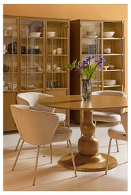 Метална витрина в цвят горчица 140x200x44 cm Exhibit – WOOOD