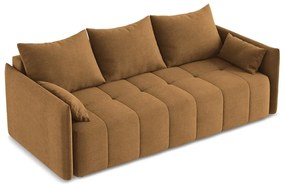 Теракотен разтегателен диван с място за съхранение 225 cm Moku – Makamii