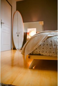 Двойно легло от борова дървесина с решетка 140x200 cm Senza - Karup Design