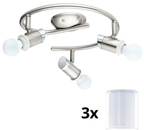 Eglo - LED точково осветително тяло MY CHOICE 3xE14/4W/230V хром/бяло