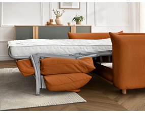 Оранжев сгъваем диван 234 cm Ernest – Bobochic Paris