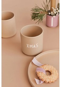 Бежова чаша от имитиращ порцелан , 0,25 л Favourite - Design Letters