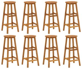 3115986 vidaXL Бар табуретки, 8 бр, акация масив