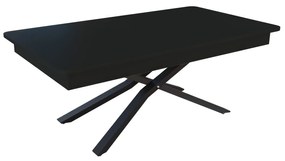 Разтегателна маса с повдигащ механизъм МЕГАРА - МДФ мат 190 черно